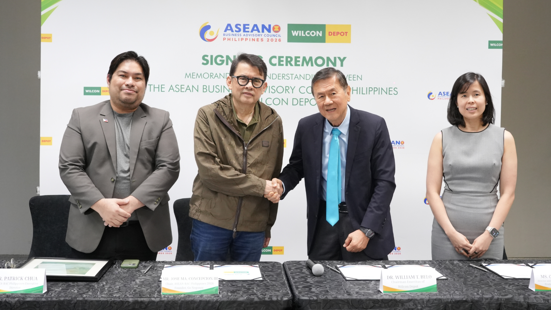 “An opportunity to give back to the community”: ASEAN-BAC PH and Wilcon Depot enter MOU for sustainable, inclusive development